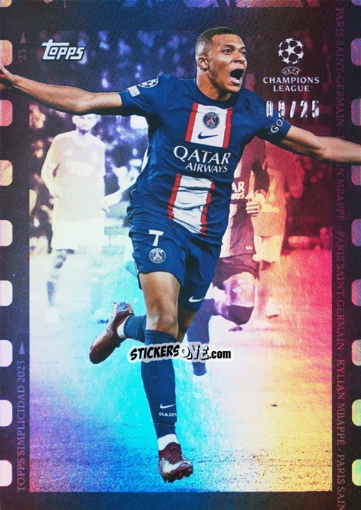 Cromo Kylian Mbappe - Simplicidad UEFA Club Competitions 2022-2023
 n. 47pu - Topps