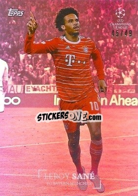 Sticker Leroy Sane - Simplicidad UEFA Club Competitions 2022-2023
 n. 26pi - Topps