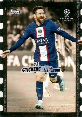 Sticker Lionel Messi - Simplicidad UEFA Club Competitions 2022-2023
 n. 48 - Topps