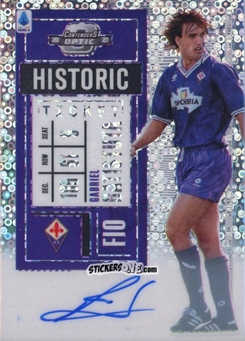 Sticker Gabriel Batistuta - Chronicles Soccer 2020-2021
 n. SAHTA5 - Topps
