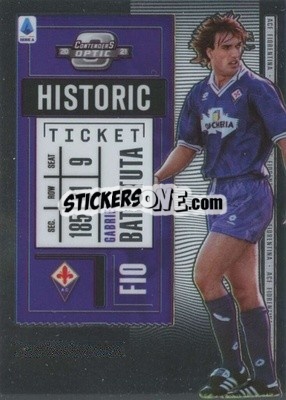 Sticker Gabriel Batistuta - Chronicles Soccer 2020-2021
 n. SAHT5 - Topps