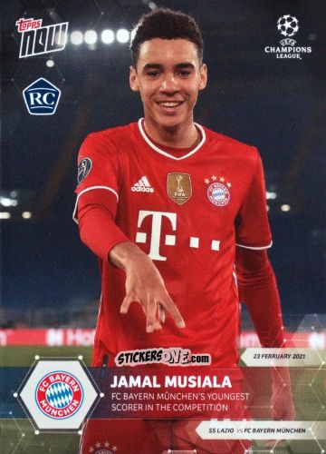 Cromo Jamal Musiala - Now UEFA Champions League 2020-2021
 n. 45 - Topps