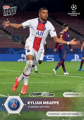 Sticker Kylian Mbappe - Now UEFA Champions League 2020-2021
 n. 41 - Topps