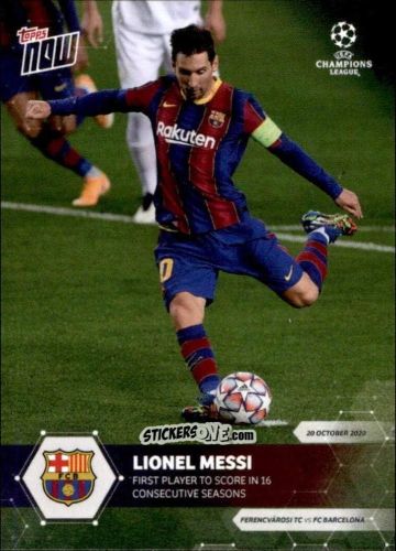 Sticker Lionel Messi - Now UEFA Champions League 2020-2021
 n. 1 - Topps