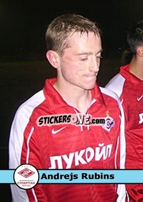 Sticker Andrejs Rubins - Our Football Legends
 - Artball