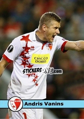 Sticker Andris Vanins - Our Football Legends
 n. 96 - Artball