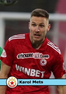 Sticker Karol Mets - Our Football Legends
 n. 288 - Artball
