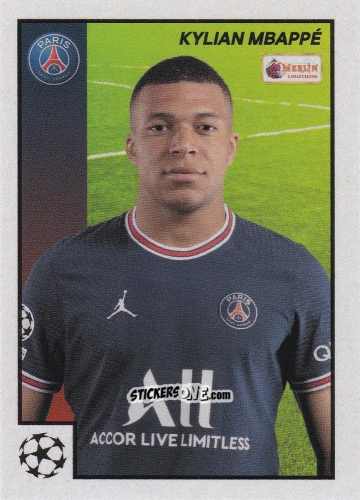 Figurina Kylian Mbappe - Heritage 97 UEFA Champions League 2021-2022
 n. 8 - Topps