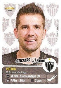 Sticker Victor - Campeonato Brasileiro 2013 - Panini
