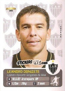 Sticker Leonardo Donizete - Campeonato Brasileiro 2013 - Panini