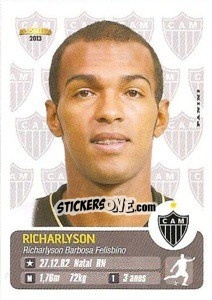 Sticker Richarlyson - Campeonato Brasileiro 2013 n. 10 - Panini