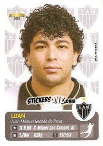 Cromo Luan - Campeonato Brasileiro 2013 - Panini