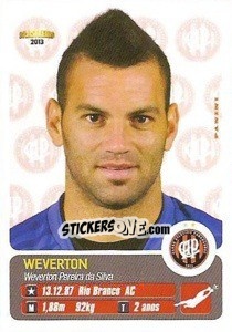 Sticker Weverton - Campeonato Brasileiro 2013 - Panini