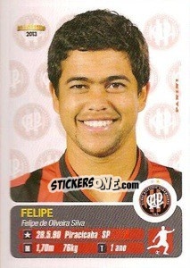 Sticker Felipe - Campeonato Brasileiro 2013 - Panini