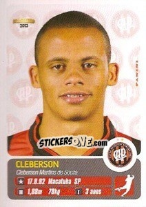 Cromo Cleberson - Campeonato Brasileiro 2013 - Panini