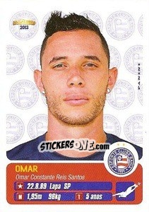 Sticker Omar - Campeonato Brasileiro 2013 n. 35 - Panini
