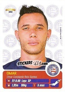 Cromo Omar - Campeonato Brasileiro 2013 - Panini