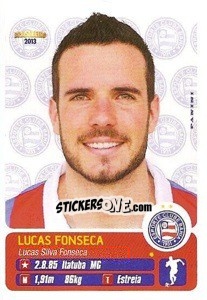 Sticker Lucas Fonseca - Campeonato Brasileiro 2013 n. 37 - Panini