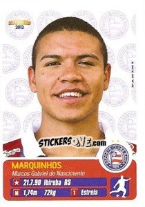 Sticker Marquinhos - Campeonato Brasileiro 2013 n. 45 - Panini