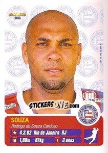 Sticker Souza - Campeonato Brasileiro 2013 - Panini