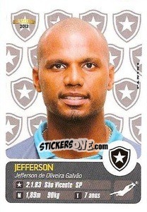 Sticker Jefferson - Campeonato Brasileiro 2013 - Panini
