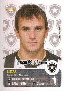 Sticker Lucas - Campeonato Brasileiro 2013 - Panini