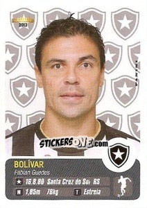Figurina Bolívar - Campeonato Brasileiro 2013 - Panini