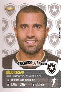 Sticker Júlio Cesar - Campeonato Brasileiro 2013 - Panini