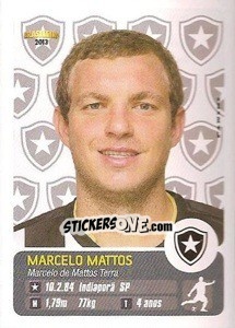 Sticker Marcelo Mattos - Campeonato Brasileiro 2013 - Panini
