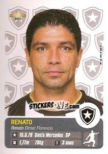 Sticker Renato - Campeonato Brasileiro 2013 - Panini