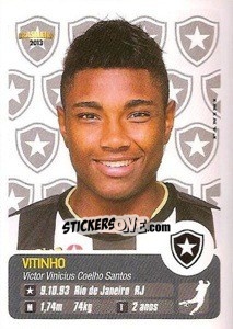 Sticker Vitinho - Campeonato Brasileiro 2013 - Panini