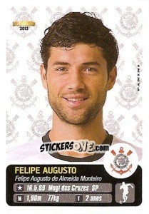 Figurina Felipe Augusto - Campeonato Brasileiro 2013 - Panini