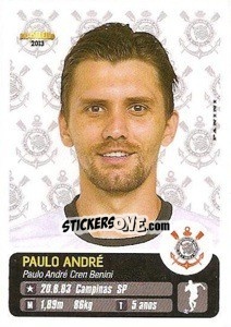 Cromo Paulo André - Campeonato Brasileiro 2013 - Panini