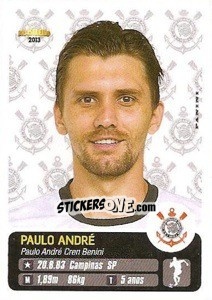 Sticker Paulo André - Campeonato Brasileiro 2013 n. 70 - Panini