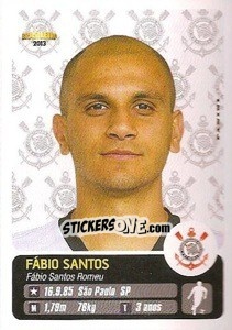 Cromo Fábio Santos - Campeonato Brasileiro 2013 - Panini