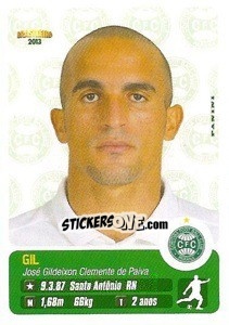Sticker Gil - Campeonato Brasileiro 2013 n. 90 - Panini