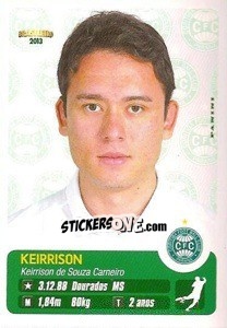 Sticker Keirrison - Campeonato Brasileiro 2013 n. 95 - Panini