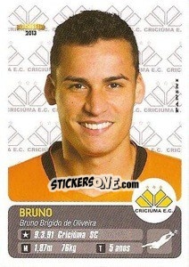 Sticker Bruno - Campeonato Brasileiro 2013 - Panini