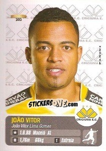 Sticker João Vitor - Campeonato Brasileiro 2013 - Panini