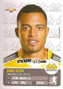 Sticker João Vitor - Campeonato Brasileiro 2013 n. 108 - Panini