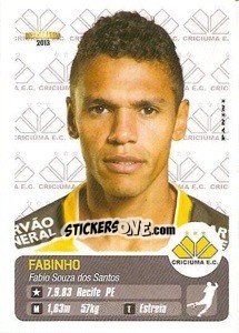 Sticker Fabinho - Campeonato Brasileiro 2013 n. 109 - Panini