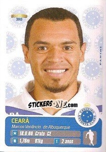 Figurina Marcos Ceará - Campeonato Brasileiro 2013 - Panini