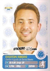 Sticker Everton Ribeiro - Campeonato Brasileiro 2013 - Panini