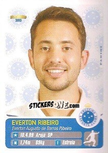 Figurina Everton Ribeiro - Campeonato Brasileiro 2013 - Panini