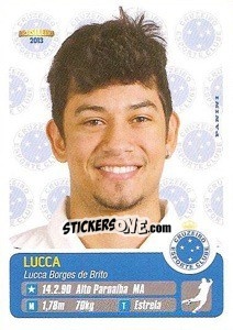 Sticker Lucca - Campeonato Brasileiro 2013 - Panini