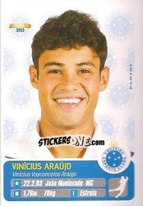 Cromo Vinícius Araújo - Campeonato Brasileiro 2013 - Panini