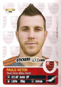 Sticker Paulo Victor - Campeonato Brasileiro 2013 - Panini