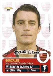 Sticker González - Campeonato Brasileiro 2013 - Panini