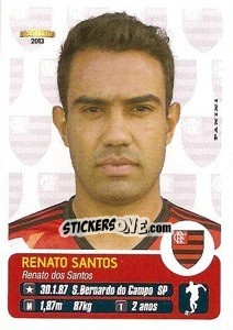 Cromo Renato Santos - Campeonato Brasileiro 2013 - Panini