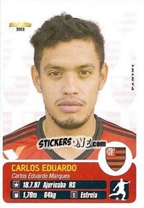 Sticker Carlos Eduardo - Campeonato Brasileiro 2013 n. 137 - Panini